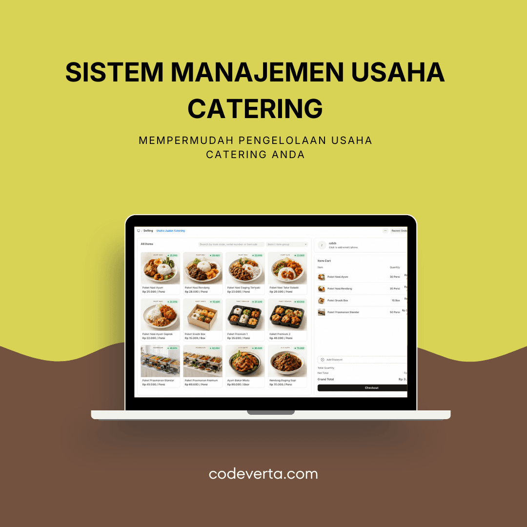Catering & Kitchen Management Software untuk bisnis Jogja